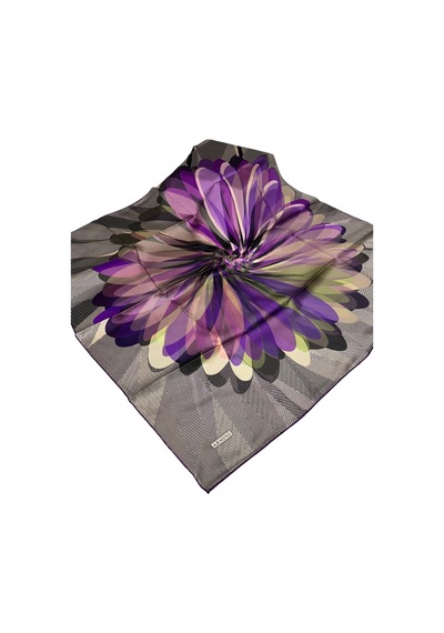 Armine Dj Saf İpek Eşarp 7936d S Nostalji Sura - 90 X 90 / Mor 32 Mor 32