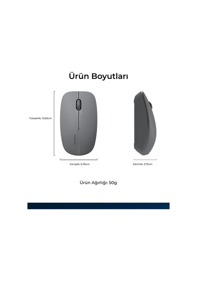 Philips SPK7418 Kablosuz Bluetooth 1600DPI 4 Tuşlu Optik Sessiz Mouse