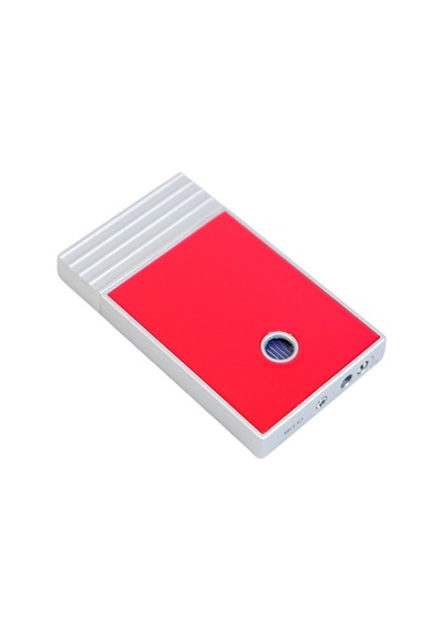 Caseti Tek Torch Perde Alev Kırmızı Gümüş Metal Puro Çakmağı