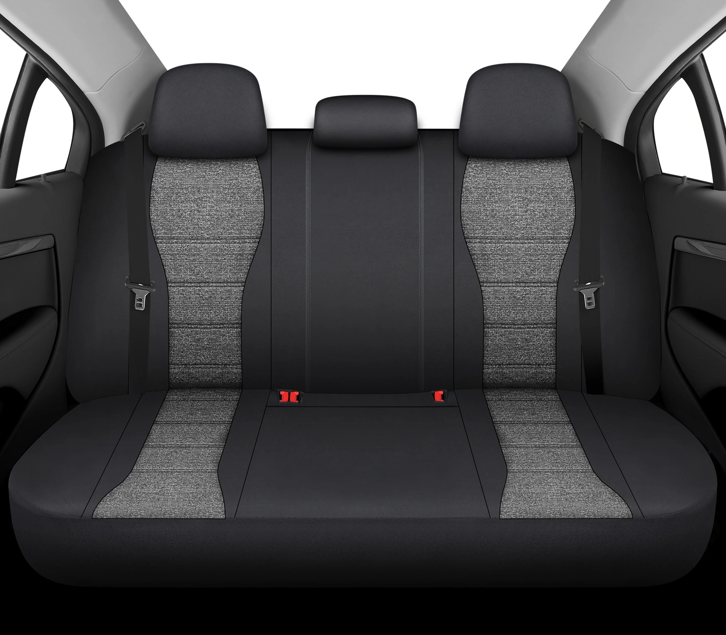 City Serisi Toyota Corolla 2014-2016 İle Uyumlu Koltuk Kılıfı, Gri-siyah