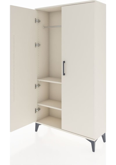 Arges Dolap 2 Raflı Kapaklı Tek Askılı 88x30x163 Aytaşı-aytaşı Aytaşı