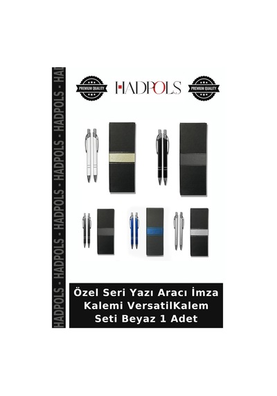 Özel Seri Yazı Aracı İmza Kalemi Versatilkalem Seti Beyaz 1 Adet