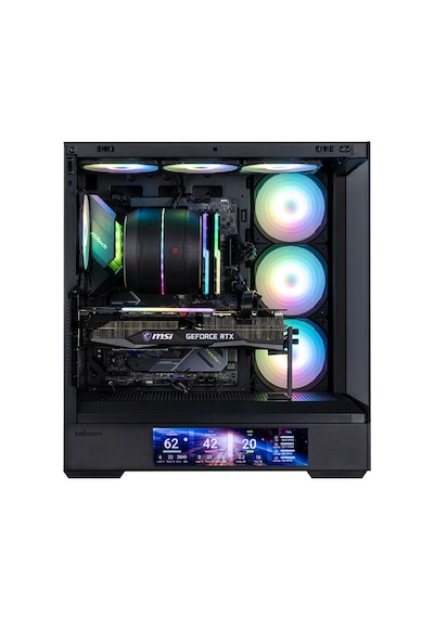 Zalman P40 Ds Black Atx Mıd Tower Sıyah Kasa 2 X Usb 3.0, 1 X Usb Type-c,1 X Mikrofon, 1 X Kulaklık, 4x 120mm Argb Fan