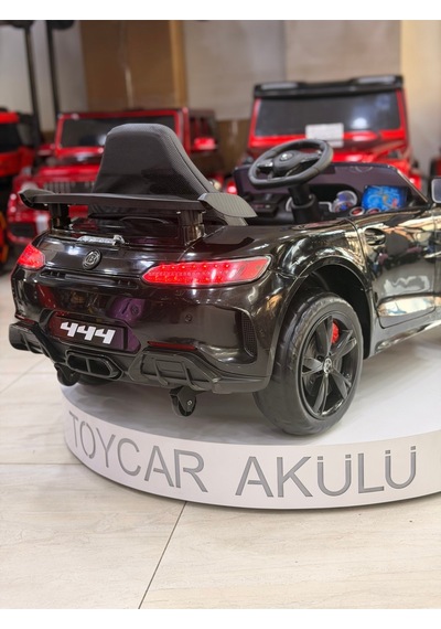 444 Akülü Araba 0-6 Yaş Uzaktan Kumandalı Siyah