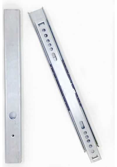 Yeniler 45 Cm Teleskopik Bilyalı Çekmece Rayı 27mm Tam Açılır Krom