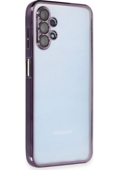 Tedar Samsung Galaxy Uyumlu A13 4g Kılıf Razer Lensli Silikon - Mor Najmaddin standart