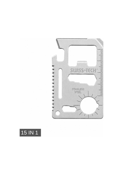 Multi Fonksiyonel Kredi Kartı Çakı - Swiss+tech - 15 In 1 - St33309
