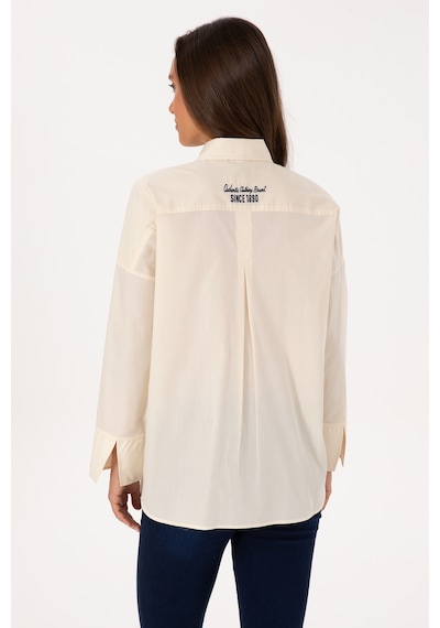 U.s. Polo Assn. Kadın Gömlek Desenli 50308766-vr256 İnci
