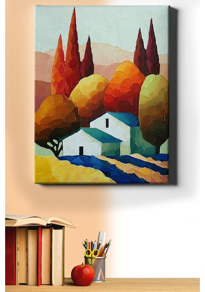 Webstyle Sayılarla Boyama Seti Kasnaklı Sonbaharın Gelişi 40 X 50 Cm