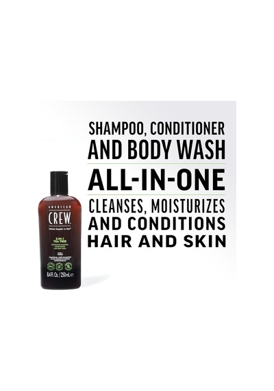 American Crew Crew 3ın1 Tea Tree, 250ml/ 8.45oz Diğer