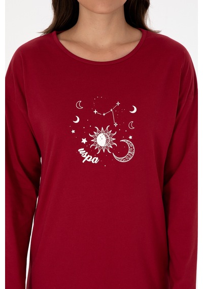 U.s. Polo Assn. Kadın Bordo Pijama Takım 50318919-vr014 Bordo