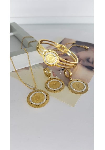 Sones Çelik Takı Setleri Sns50182 Gümüş - Rose Gold