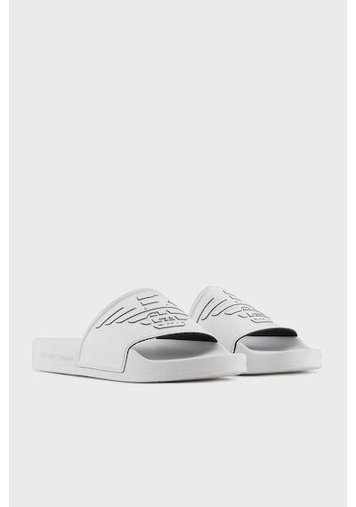 Emporio Armani Unisex Terlik Xvps11 Xr273 T680 Beyaz-siyah Beyaz-siyah