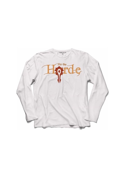 For The Horde World Of Warcraft Wow Uzun Kollu Tişört (518428491)