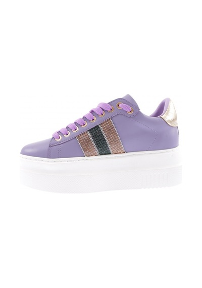 Dgn Es865-23y Kadin Kalin Silver Taşli Sneakers Ayakkabi ES865-2007-R1246 Mor