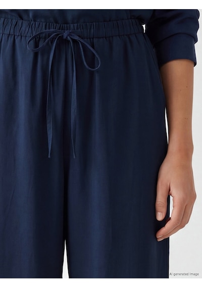 Lcw Modest Lacivert Beli Lastikli Modal Karışımlı Kadın Pantolon