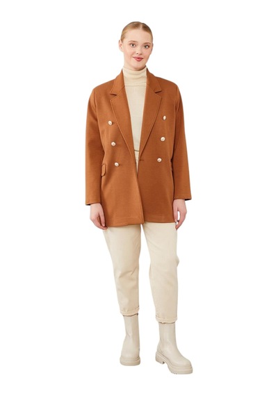 Levidor Kadın Spor Blazer Ceket 510026 Kahve