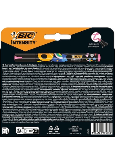 Bic Intensity Paint Marker 8'li Vivid Çok Renkli