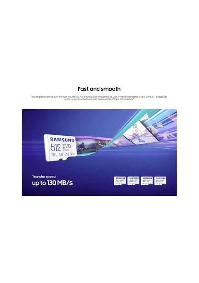 Samsung Uyumlu Evo Plus Microsd Hafıza Kartı 256 Gb