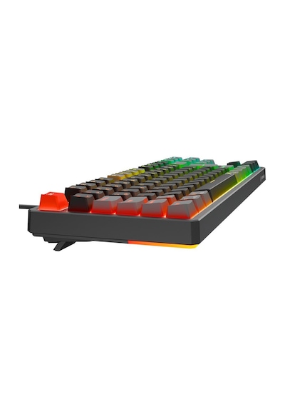 Rampage Yoru Tkl Siyah/gri Rgb Red Swich Q Mekanik Oyuncu Klavyesi