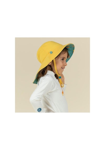 Decathlon Bebek Uv Korumalı Şapka Pembe / Çiçek Baskılı Çocuk Şapka Kız Turkuaz