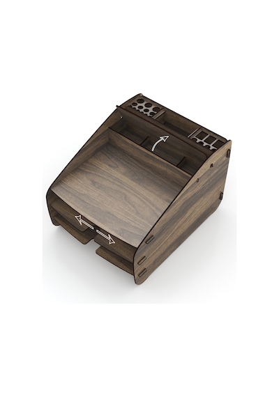 Design Otto Fx Medium Modest 6 Renk Evrak Rafı Masaüstü Organizer Beyaz