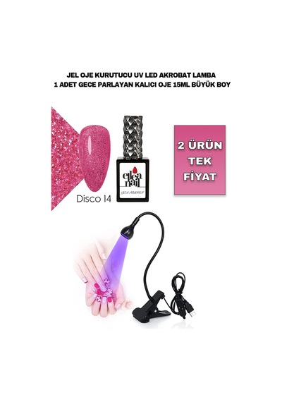 Akrobat Lamba Ve Disco Gece Parlayan Kalıcı Oje 15 Ml Diğer