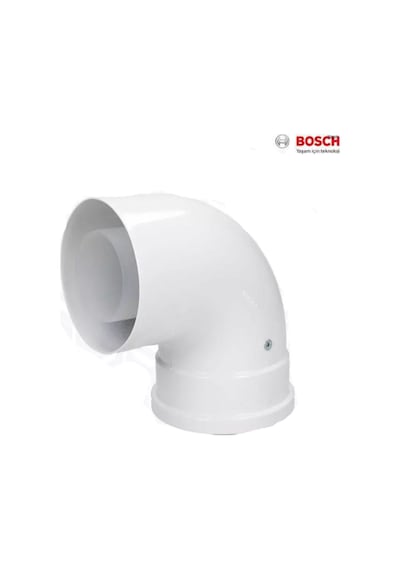 Bosch Uyumlu Yoğuşmalı Kombi Baca Dirseği 90 Derece