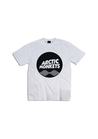 Stoned&Fame Unisex Beyaz Arctic Monkeys Baskılı T-shirt Beyaz