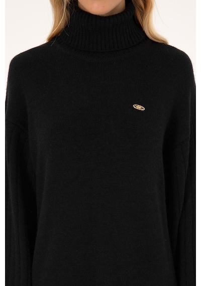 U.s. Polo Assn. Kadın Siyah Elbise Triko 50314645-vr046 Sıyah