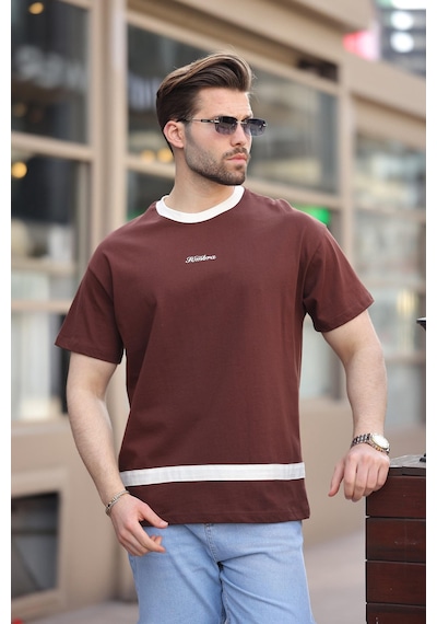Madmext Acı Kahverengi Baskılı %100 Pamuklu Erkek T-shirt E7135 Acı Kahverengi Madmext Acı Kahverengi Baskılı %100 Pamuklu Erkek T-shirt E7135 Acı Kahverengi