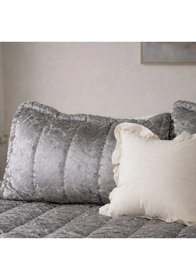 Luna Bueno Glory Silver Çift Kişilik Yatak Örtüsü Çok Renkli