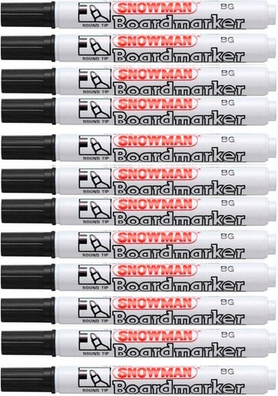 Snowman Bg-12 S Tahta Kalemi Siyah - 12 Adet