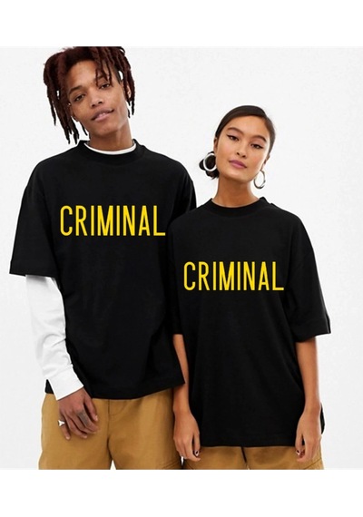 Startmore Criminal Oversize Tişört Siyah