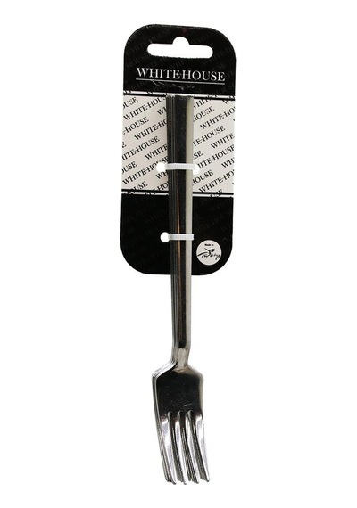 6 Parça Eko Çubuk Sade Metal Tatlı Çatal 2mm 5468 Çok Renkli