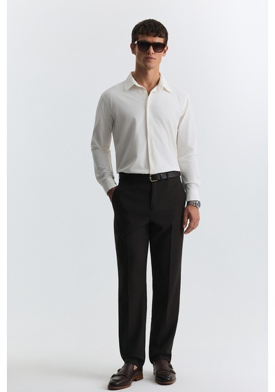 Antioch Comfort Slim Fit Pantolon Kahve