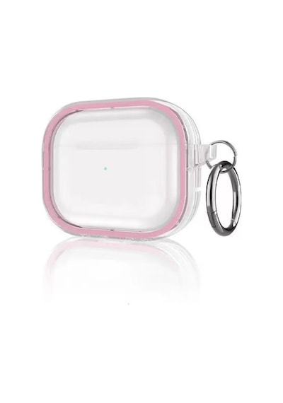Movenchy Apple Airpods Uyumlu  Pro 2 2.nesil Shiny Şeffaf Kılıf - Pembe Belirtilmemiş