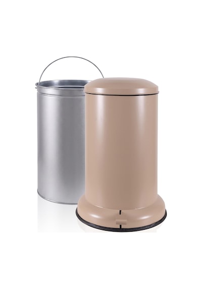 The Mia Metal Pedallı Çöp Kovası Mocha 30 Lt Kahverengi