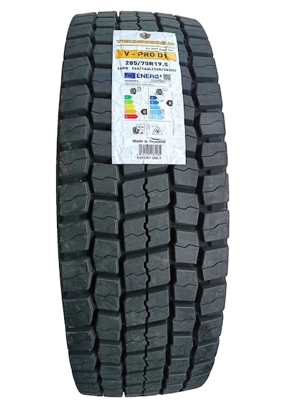 285/70 R19.5 146l16pr Vpro D1 Çeker M+s Techshıeld, 2025 Tayland Üretim