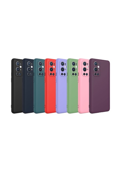 One Plus 9 Pro Kılıf Yumuşak Silikon Kamera Korumalı Lansman Pazarplus Açık Yeşil