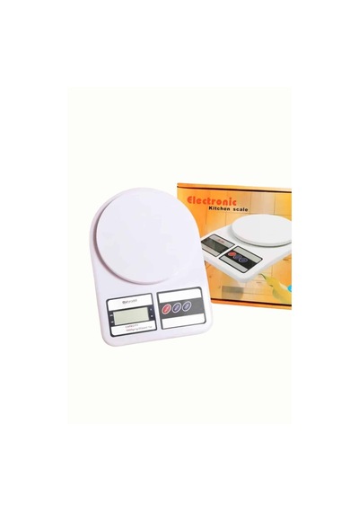Dijital Hassas 10 Kg Mutfak Terazisi Tartısı Lcd Ekran Mutfak Tartısı Beyaz