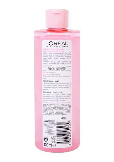 L'Oreal Paris Değerli Çiçekler Kuru ve Hassas Ciltler için Tonik 400 ML