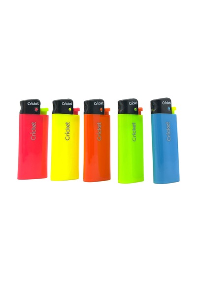 Cricket Renkli Cep Boy/pocket - Taşlı Çakmak 5'li Set No:4