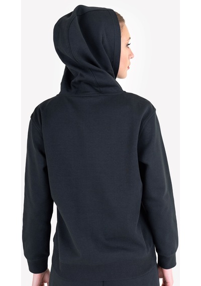 Lescon Siyah Kadın Fermuarlı Kapüşonlu Sweatshirt 23n-2219