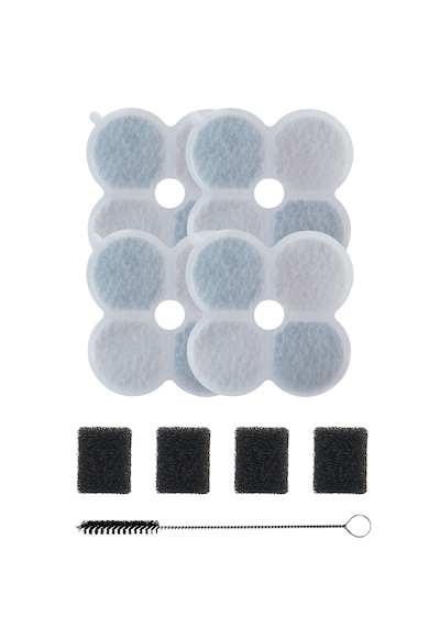 Xenon Smart Kedi Su Pınarı Filtre Seti X8658 Uyumlu 4+4 Karbon Sünger Filtre + Temizlik Fırçası X8814