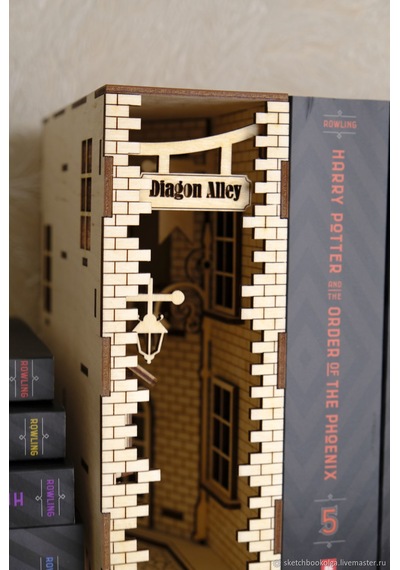 Book Nook Diagon Alley Harry Potter Kitap Tutucu Dıy Kendin Yap