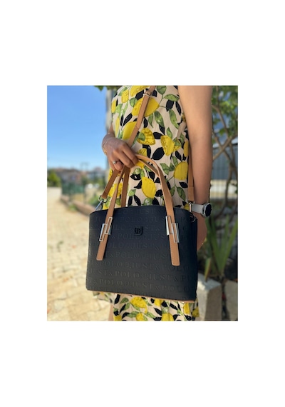 Just Polo Kadın El Ve Omuz Çantası 2066mh Siyah Camel 35636834