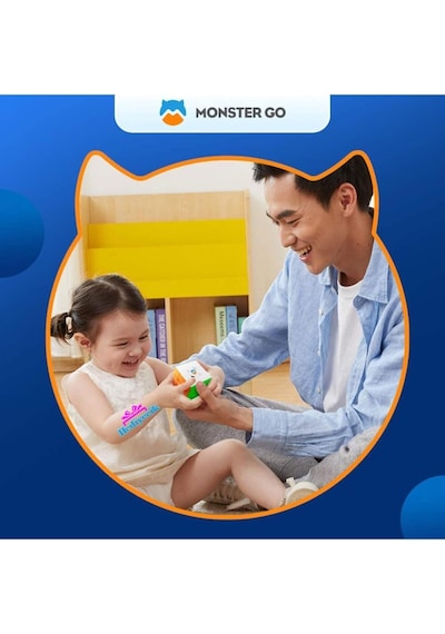 Hediyecik Gan Monster Go 3x3 Mıknatıslı Manyetik Zeka Küpü Akıl Küpü Rübik Küp Mobil Uygulamalı