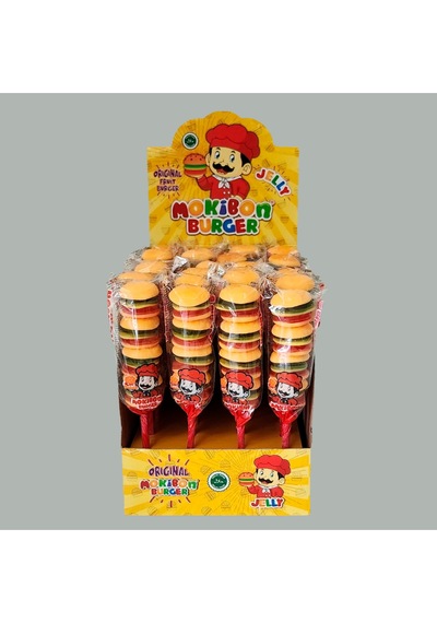 Mokibon Burger Jelibon Şekerleme 35gr 24'lü