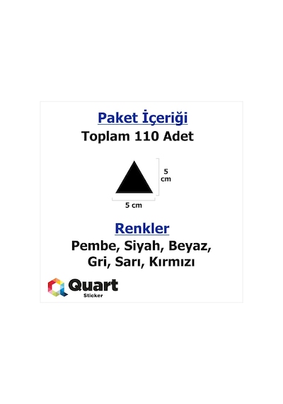 240 Adet Duvar Sticker Çocuk Odası Üçgen Sticker